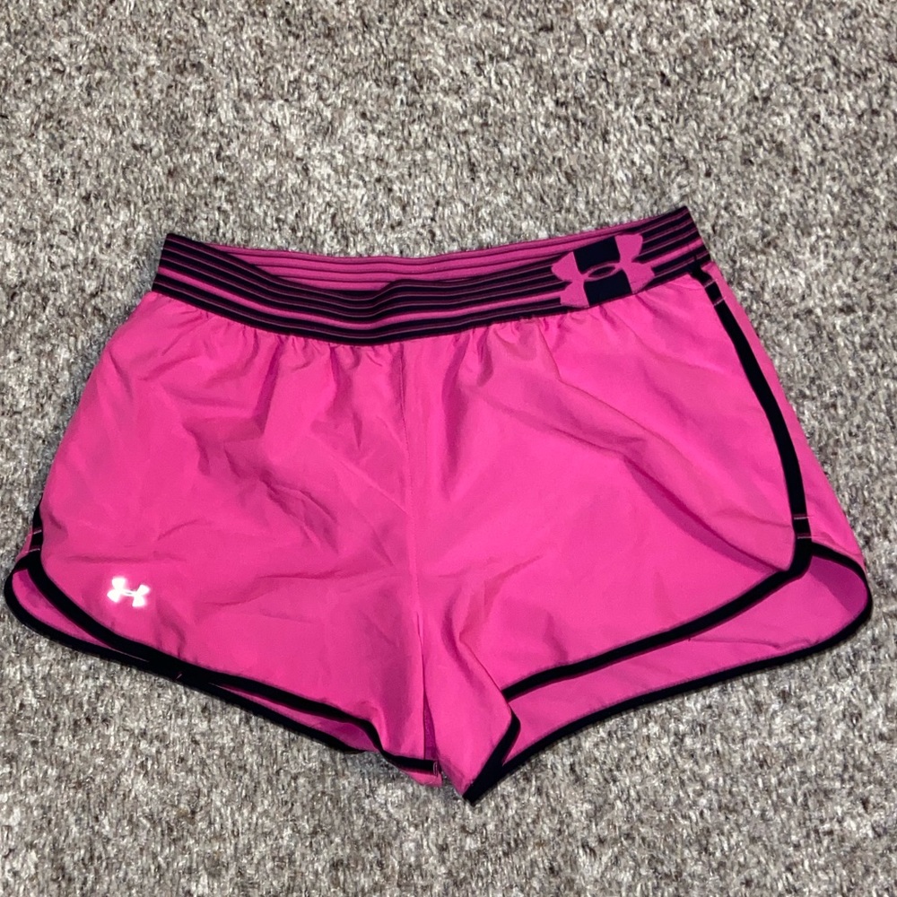 Pink Under Armour shorts